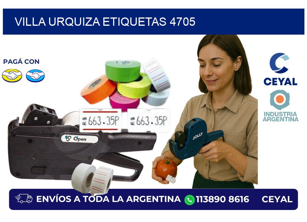Villa Urquiza etiquetas 4705