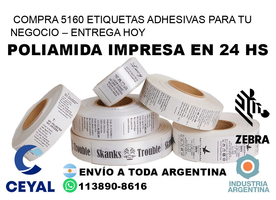 compra 5160 Etiquetas Adhesivas para Tu Negocio – Entrega Hoy