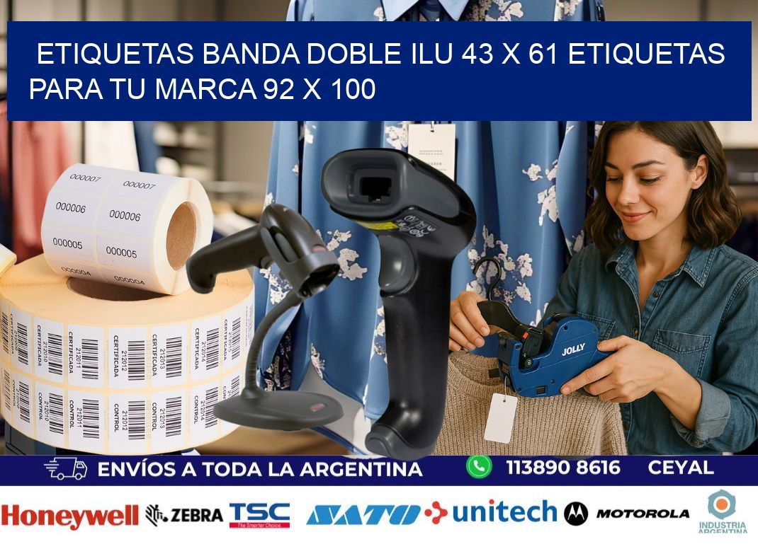 etiquetas banda doble ilu 43 x 61 etiquetas para tu marca 92 x 100