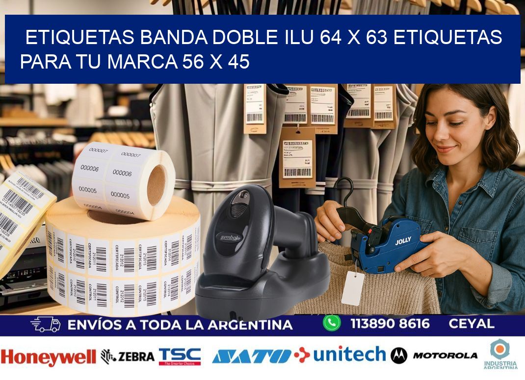 etiquetas banda doble ilu 64 x 63 etiquetas para tu marca 56 x 45