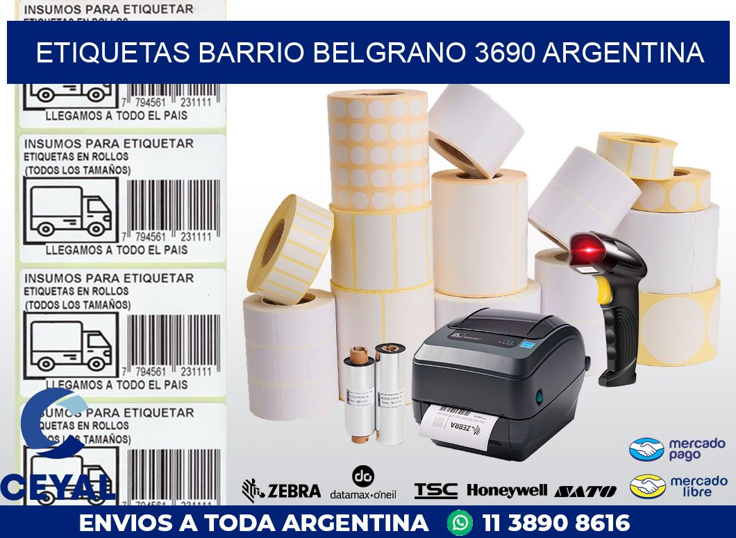 etiquetas barrio belgrano 3690 argentina