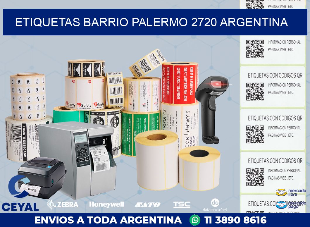 etiquetas barrio palermo 2720 argentina