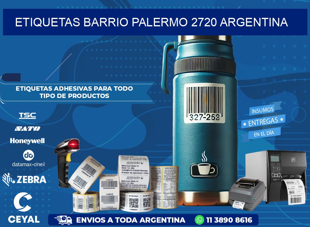 etiquetas barrio palermo 2720 argentina