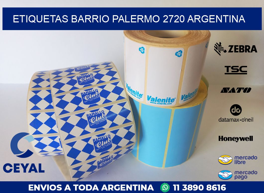 etiquetas barrio palermo 2720 argentina