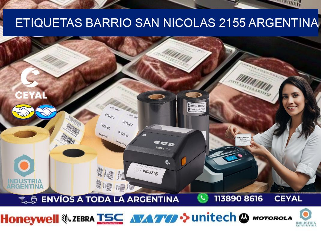 etiquetas barrio san nicolas 2155 argentina