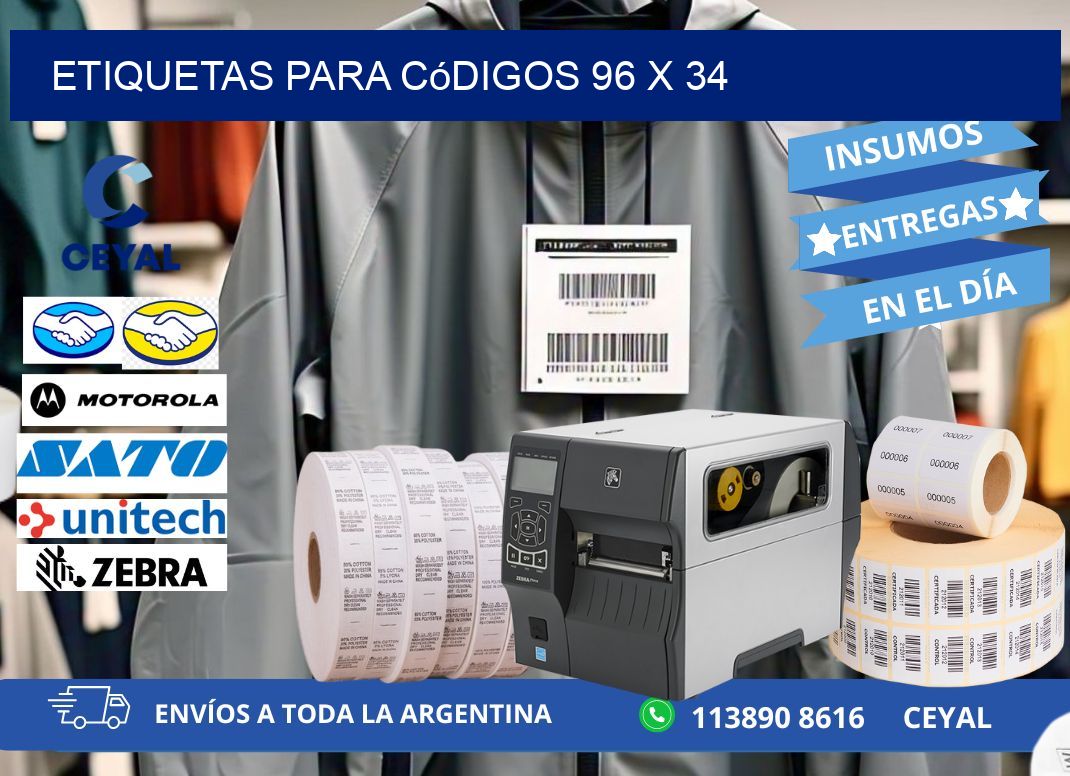 etiquetas para códigos 96 x 34