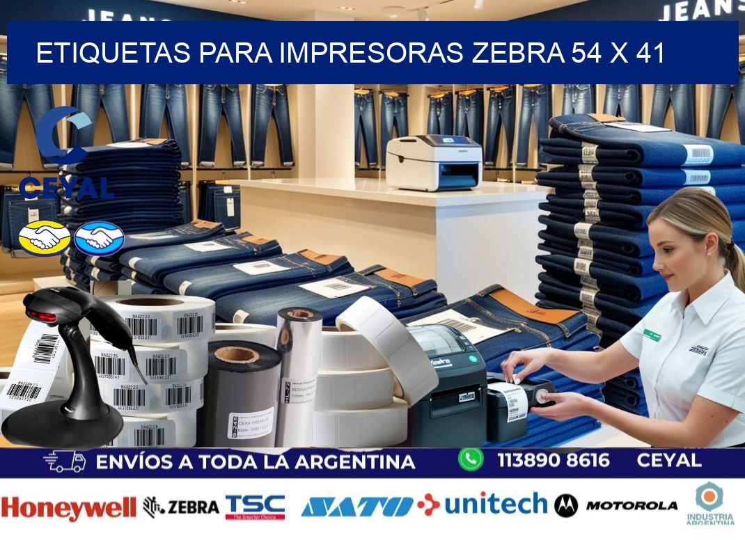 etiquetas para impresoras zebra 54 x 41