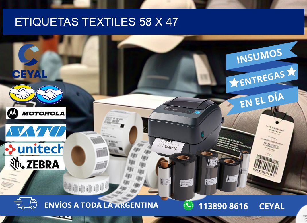 etiquetas textiles 58 x 47