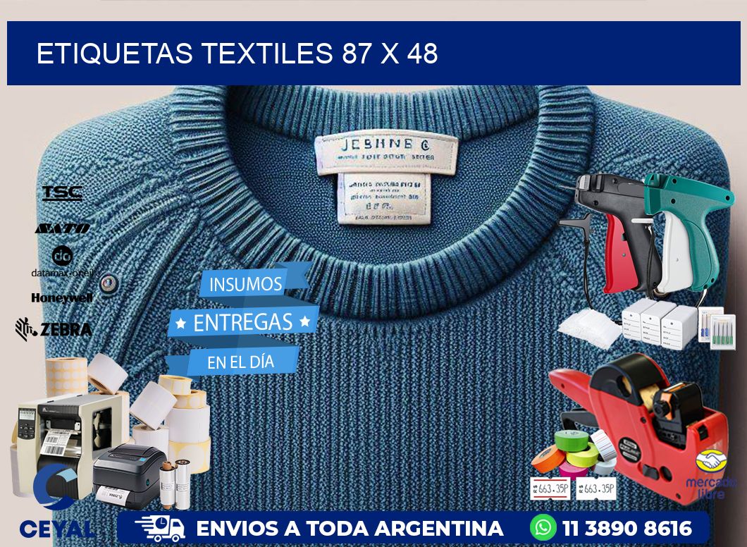 etiquetas textiles 87 x 48