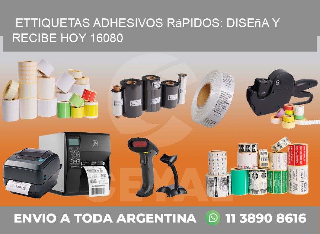 ettiquetas Adhesivos Rápidos: Diseña y Recibe Hoy 16080