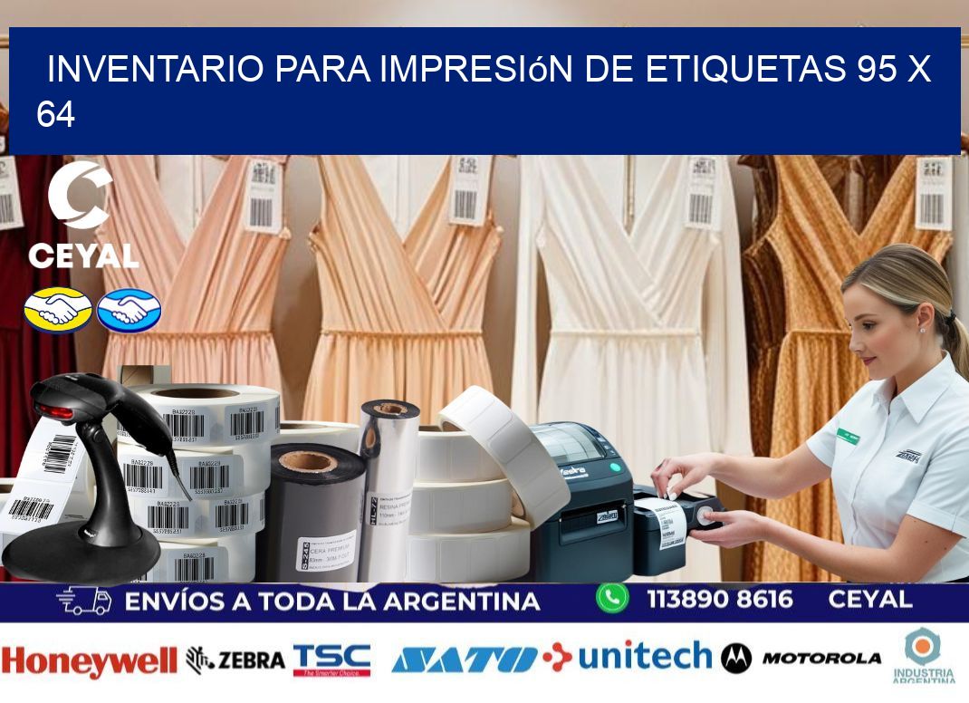 inventario para impresión de etiquetas 95 x 64