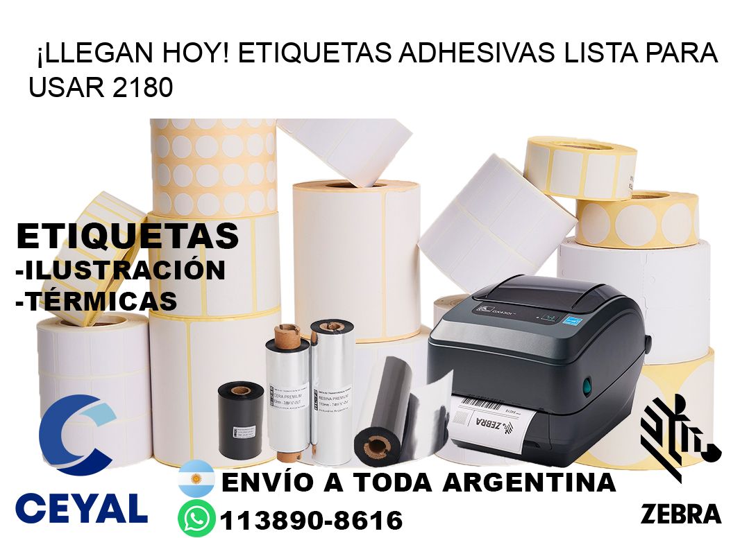 ¡Llegan Hoy! Etiquetas Adhesivas Lista para Usar 2180