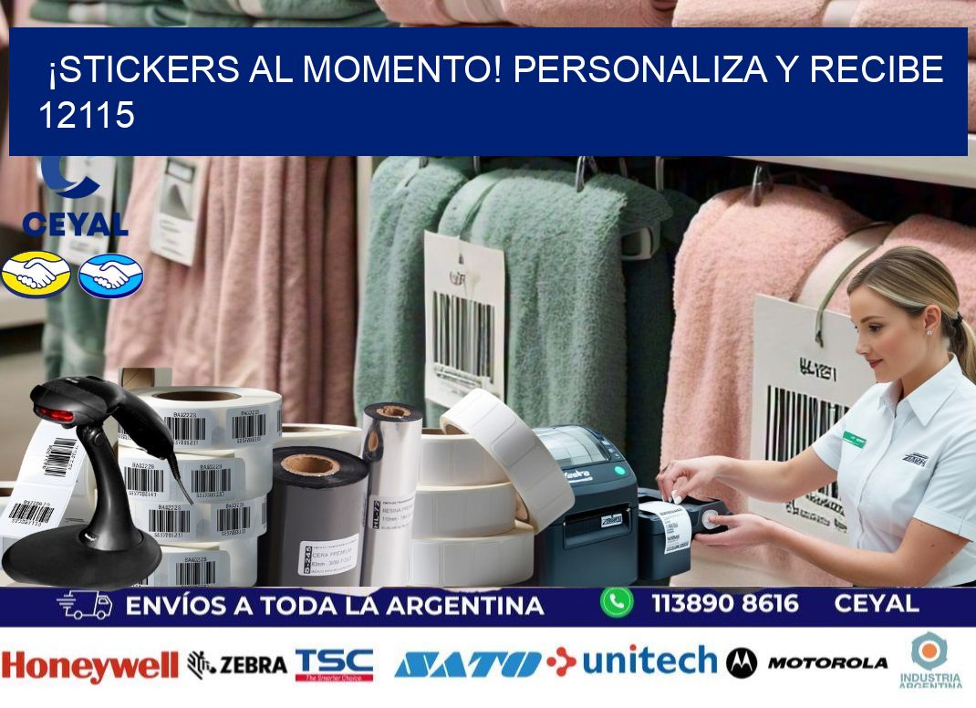 ¡Stickers al Momento! Personaliza y Recibe 12115
