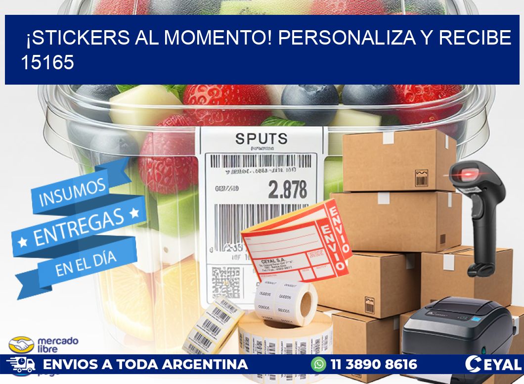 ¡Stickers al Momento! Personaliza y Recibe 15165