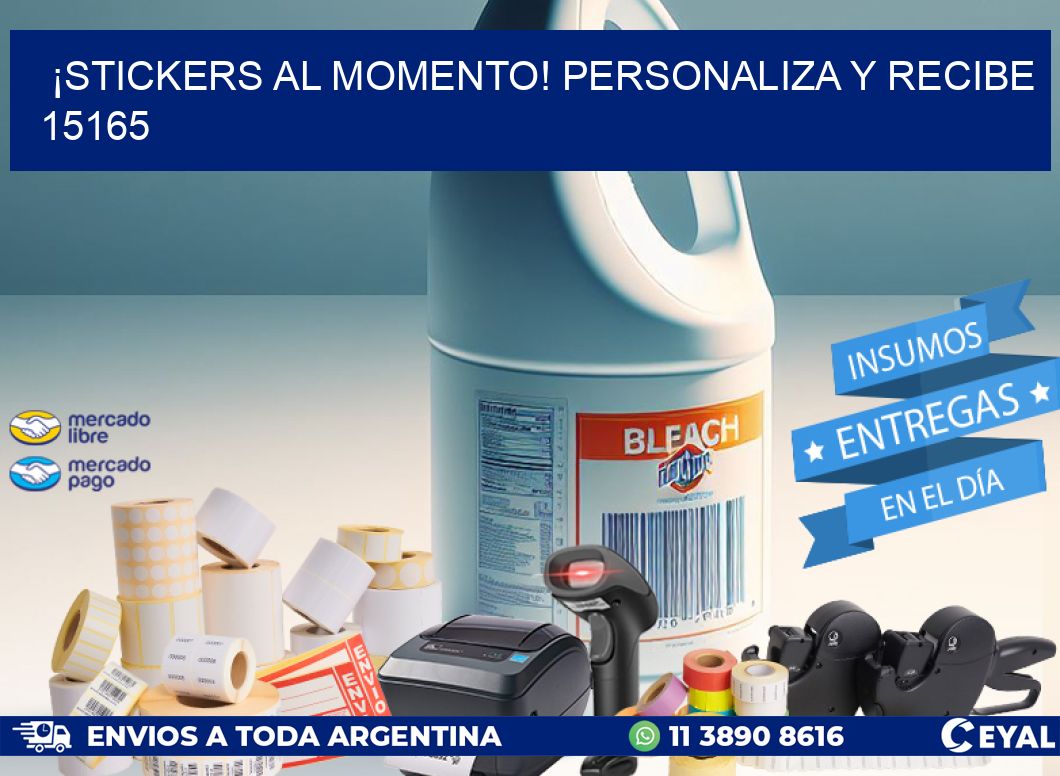 ¡Stickers al Momento! Personaliza y Recibe 15165