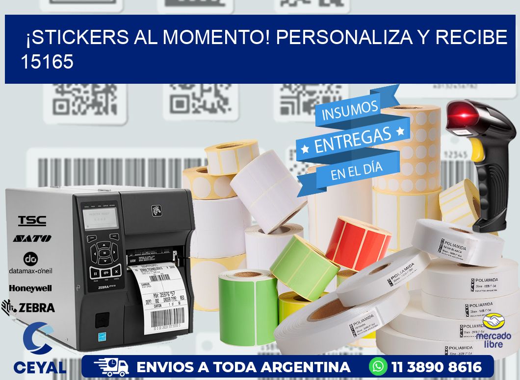 ¡Stickers al Momento! Personaliza y Recibe 15165