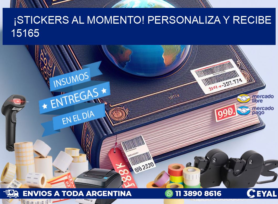¡Stickers al Momento! Personaliza y Recibe 15165