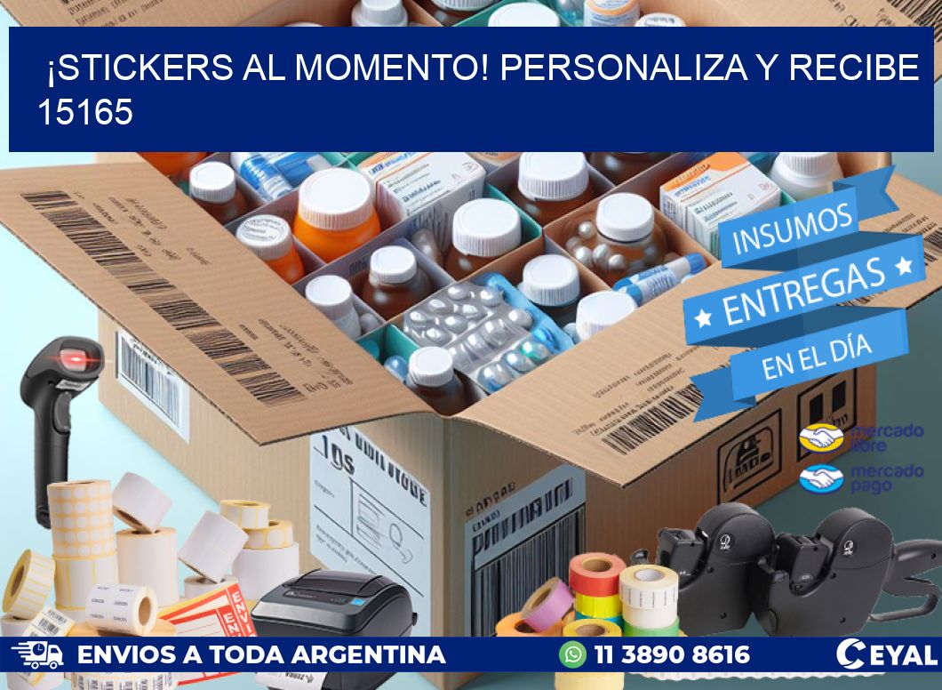 ¡Stickers al Momento! Personaliza y Recibe 15165