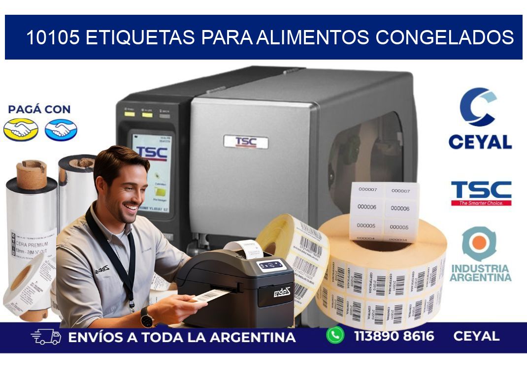 10105 Etiquetas para alimentos congelados