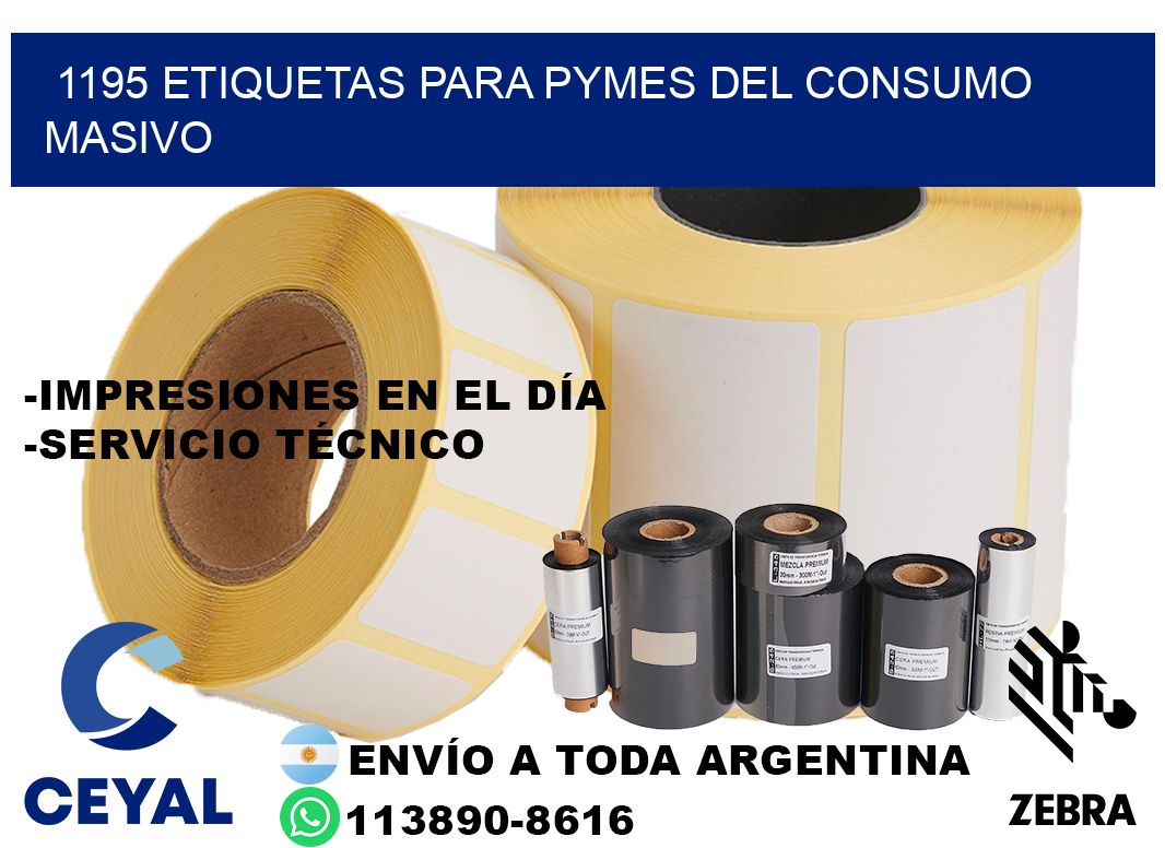 1195 Etiquetas para pymes del consumo masivo