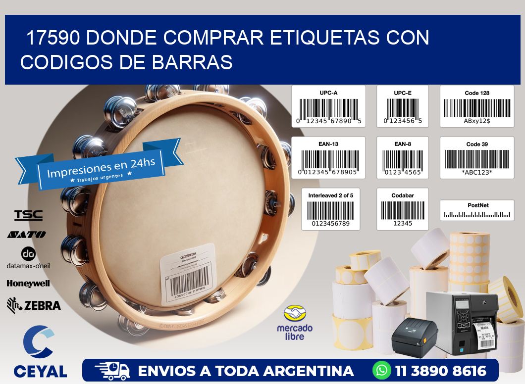 17590 Donde comprar etiquetas con codigos de barras