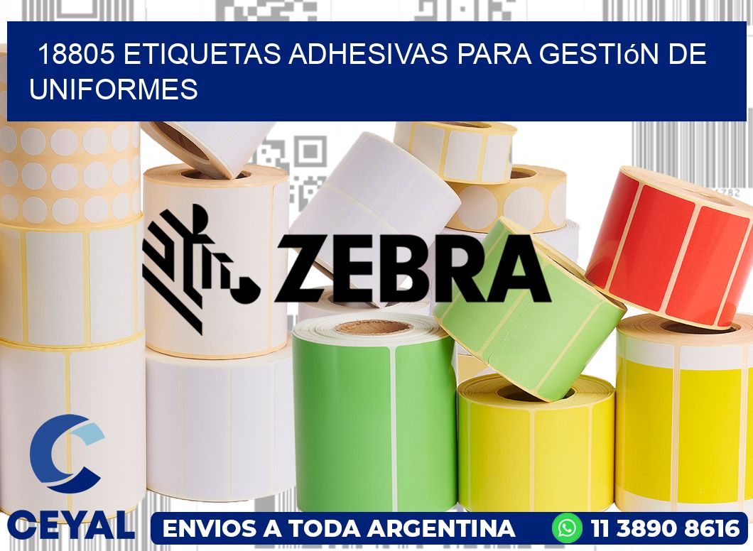 18805 Etiquetas adhesivas para gestión de uniformes