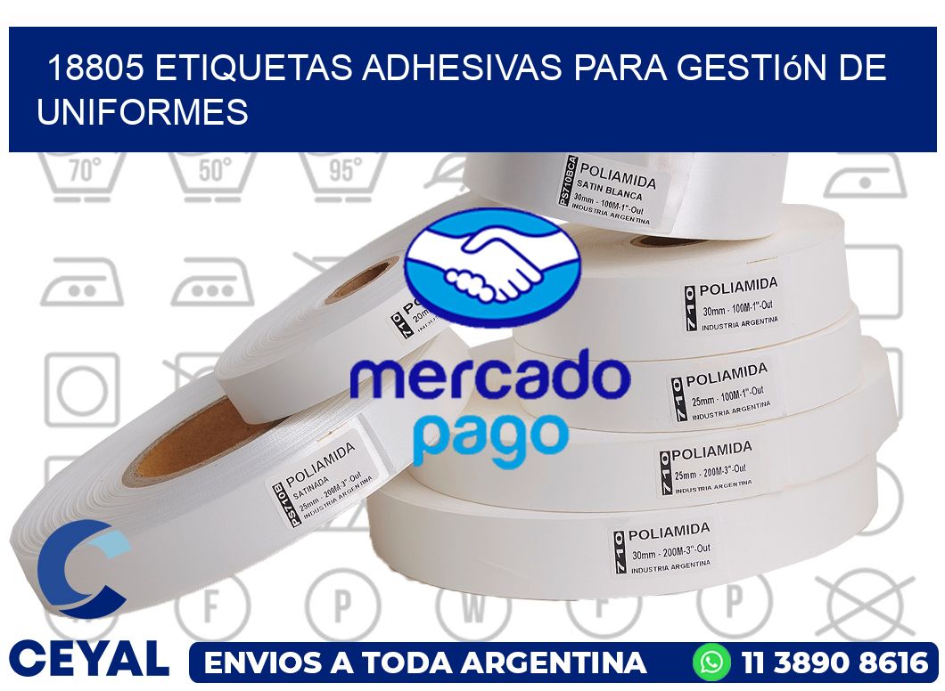 18805 Etiquetas adhesivas para gestión de uniformes