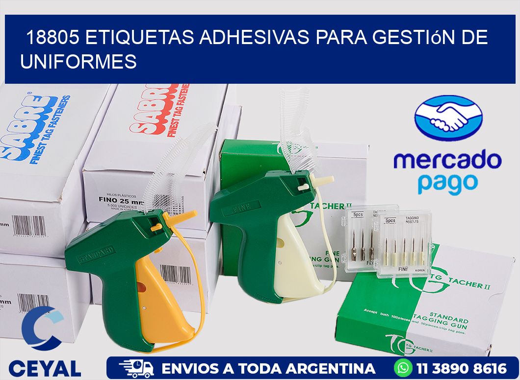 18805 Etiquetas adhesivas para gestión de uniformes