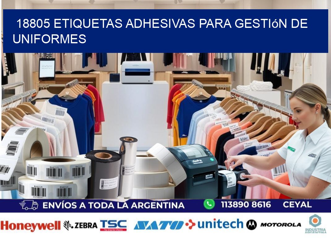 18805 Etiquetas adhesivas para gestión de uniformes