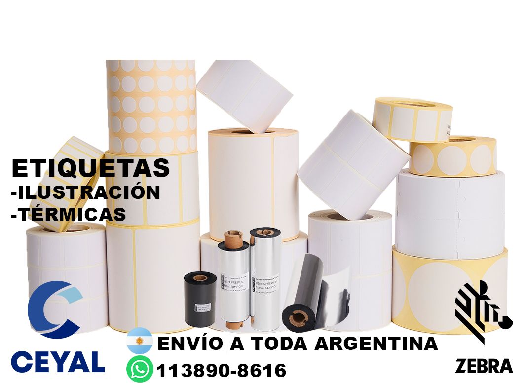 2 cajas de etiquetas 76 x 41