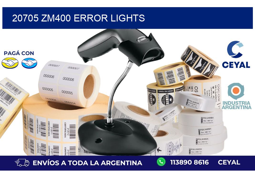 20705 ZM400 error lights
