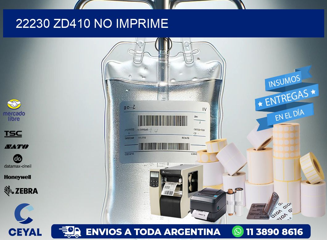 22230 ZD410 no imprime