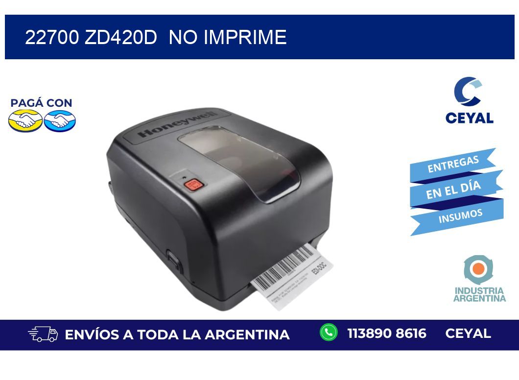 22700 ZD420d  no imprime