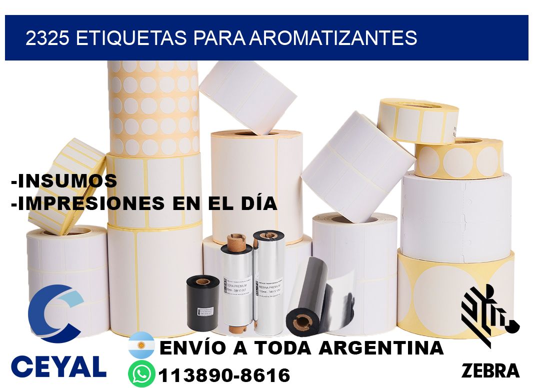 2325 Etiquetas para aromatizantes
