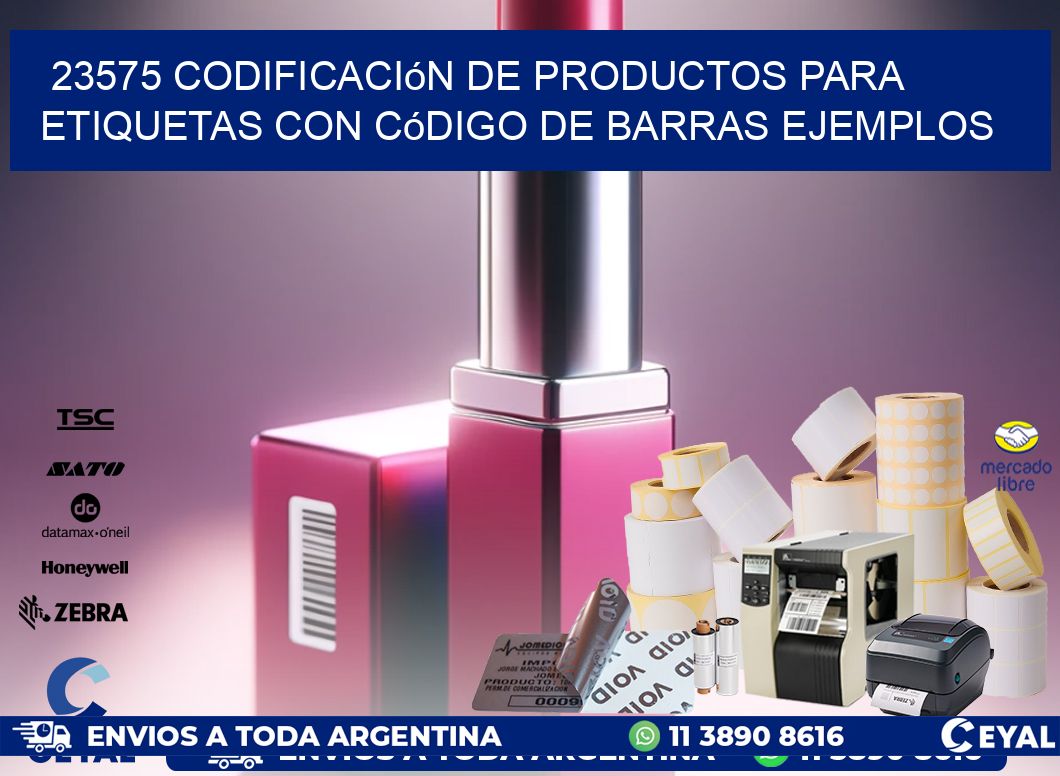 23575 Codificación de productos para etiquetas con código de barras ejemplos
