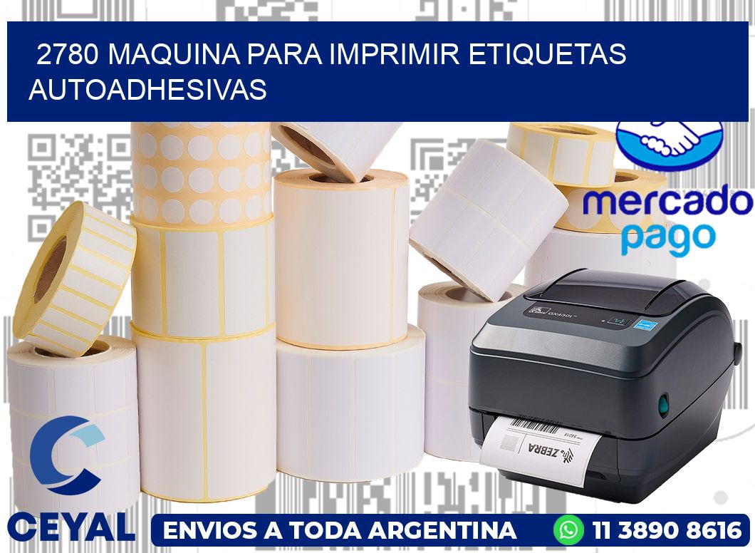 2780 maquina para imprimir etiquetas autoadhesivas