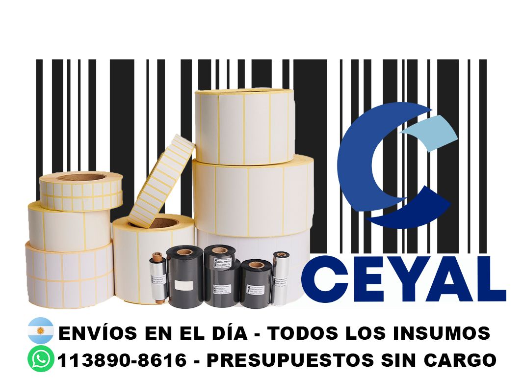 3 cajas de etiquetas 26 x 80