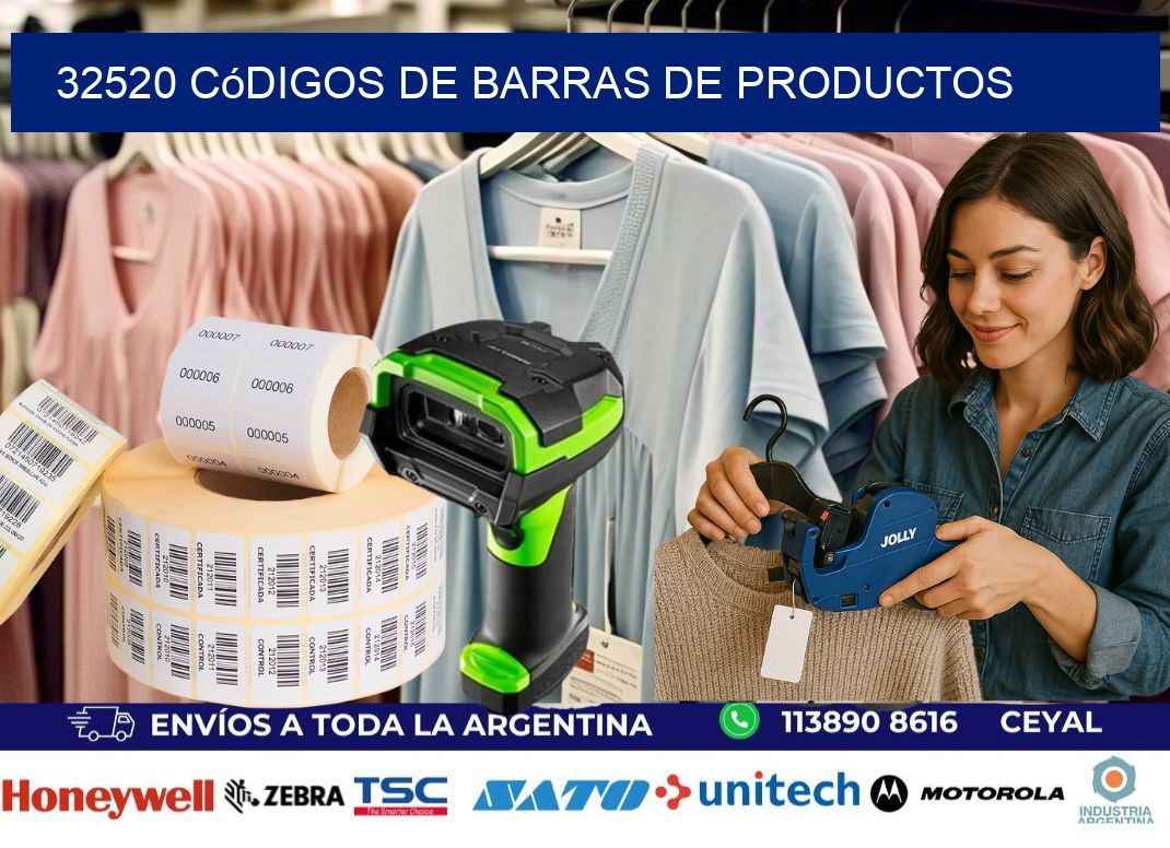 32520 Códigos de barras de productos
