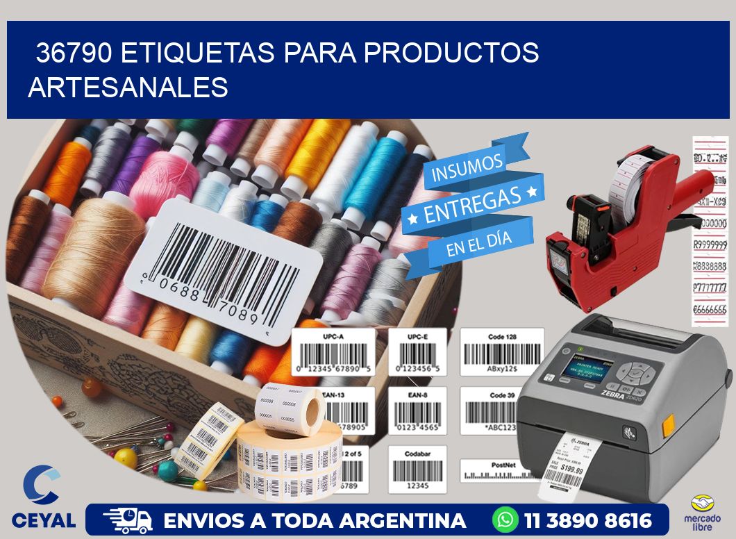 36790 Etiquetas para productos artesanales
