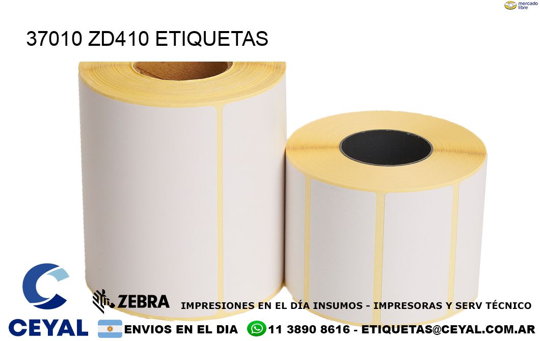 37010 ZD410 etiquetas