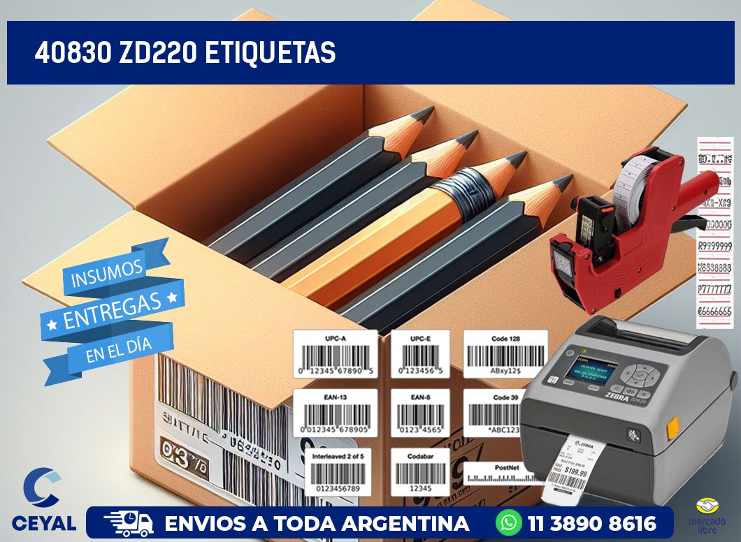 40830 ZD220 etiquetas
