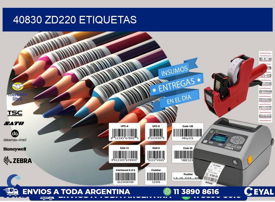 40830 ZD220 etiquetas
