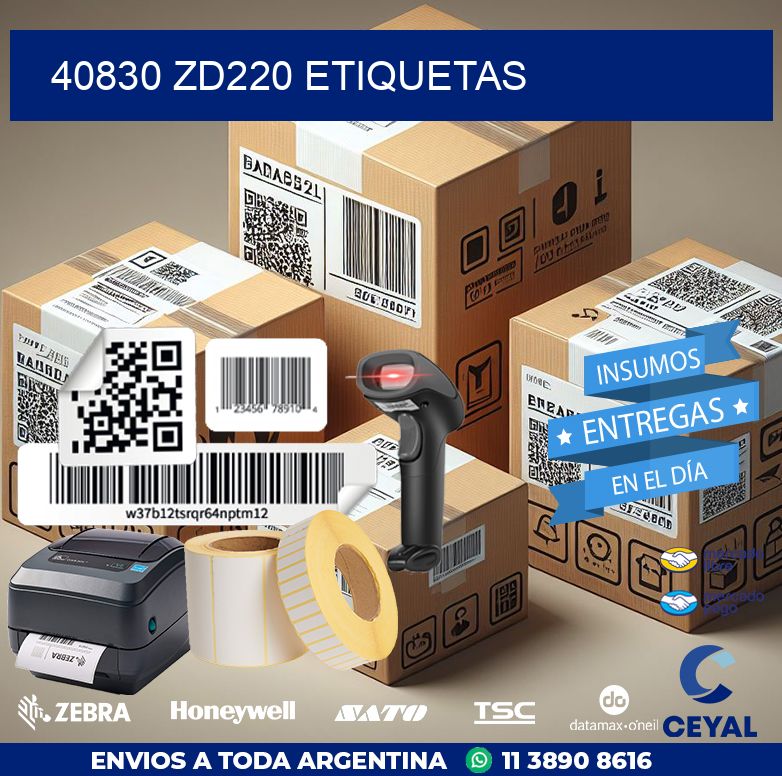 40830 ZD220 etiquetas