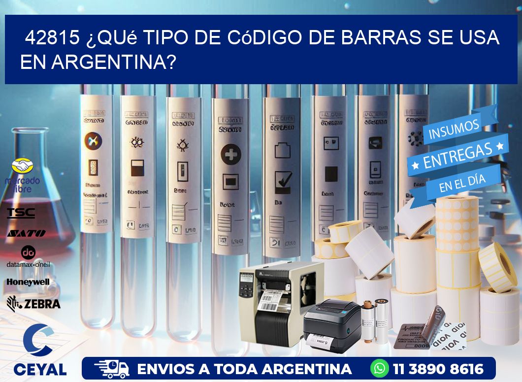 42815 ¿Qué tipo de código de barras se usa en Argentina?