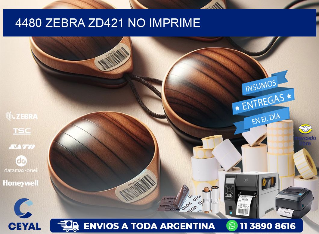 4480 Zebra ZD421 no imprime