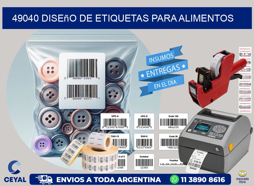 49040 Diseño de etiquetas para alimentos