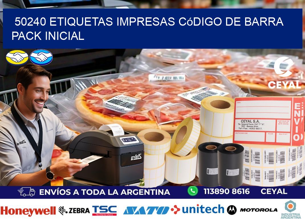 50240 Etiquetas Impresas código De Barra Pack Inicial