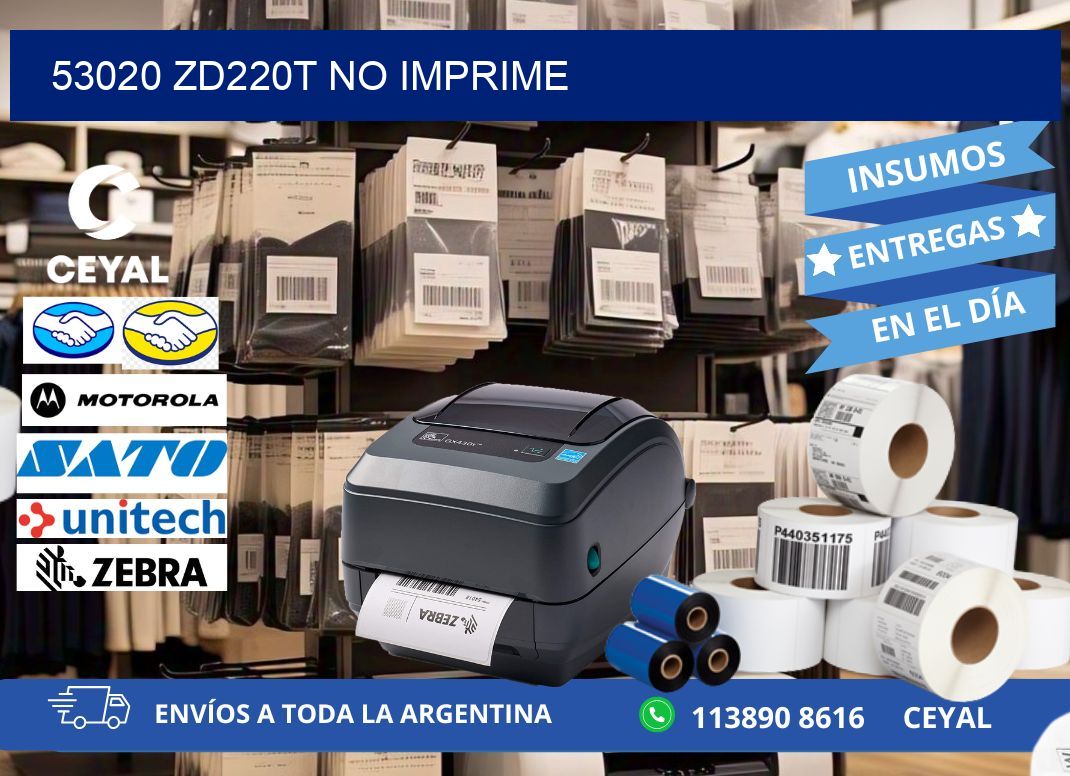 53020 ZD220t no imprime