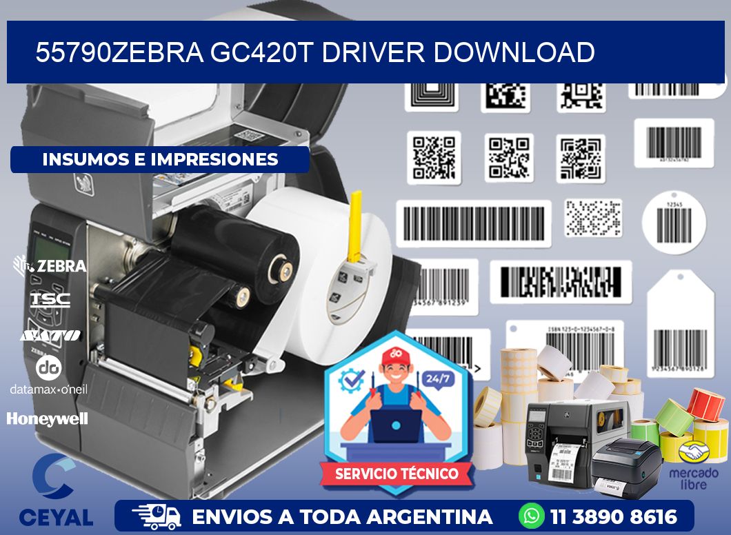 55790Zebra GC420t driver download