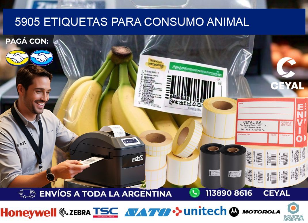 5905 Etiquetas para consumo animal